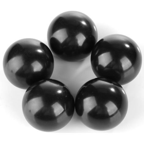 Lot de 5 boutons de levier ronds noirs en bakélite M832 pour machines-outils