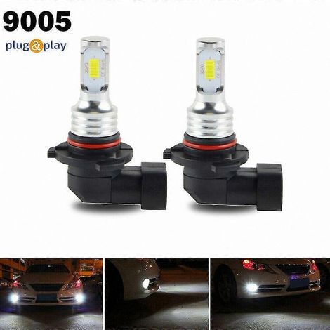 Ampoules de phares LED HB3 9005, kit de conversion feux de croisement/route blancs 80 W 8000 lm 6000 K (1/4)