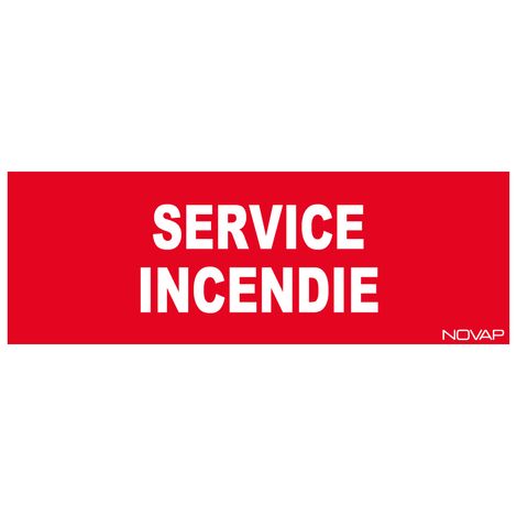 Panneau Service incendie - Rigide 330x120mm - 4140322