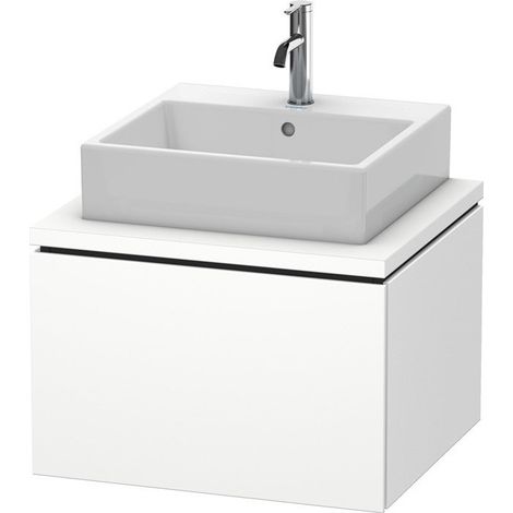 Meuble bas console L-CUBE 400x620x547mm blanc mat