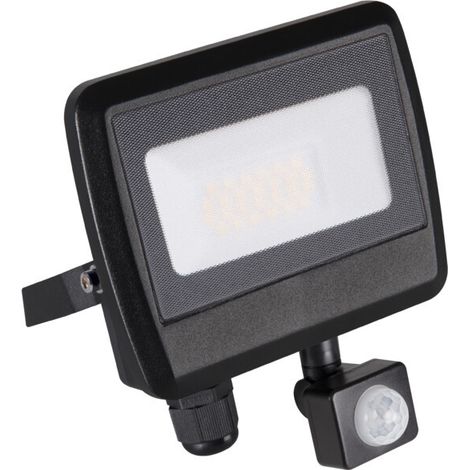 Proiettore LED esterno - 20W - Sensore PIR - IP44 - 1600lm - Nero (1/5)
