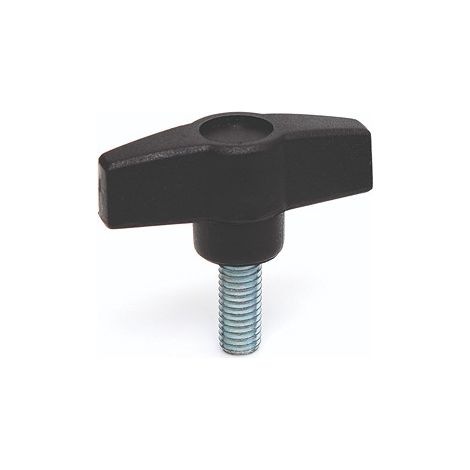 Bouton de serrage RS PRO M6 x 15 x 15mm Thermoplastique ( Prix pour Paquet de 10 )
