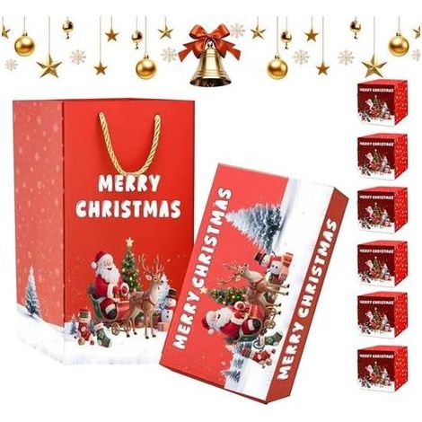 Noël Boîte à Surprise Boîte à Argent Caché pour Billets Sautants,Coffret Réutilisable pour Enveloppes Rouges Cadeaux Mariage Remise de Diplôme (1/5)