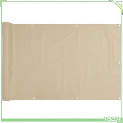 Écran de balcon - FAFEICY - 134944 - Beige - 120 x 300 cm - Tissu Oxford PU imperméable (1/5)