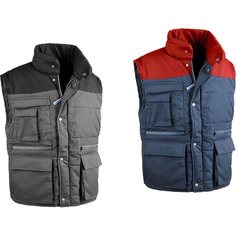 Sottozero Antares 9025 Top gilet de travail rembourré - XL - Bleu/rouge