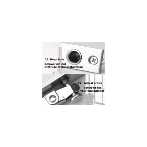 Charnière à Pivot de Porte en Acier Inoxydable Stainless Steel Hinge Système de Quincaillerie de Meubles Robuste de Rotation de 360 ​​Degrés pour Por - Crezuo