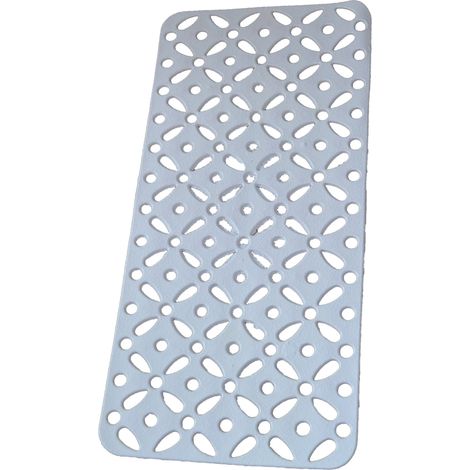 Tappeto antiscivolo per vasca in pvc bianco 36 x 72 cm accessori bagno (1/2)