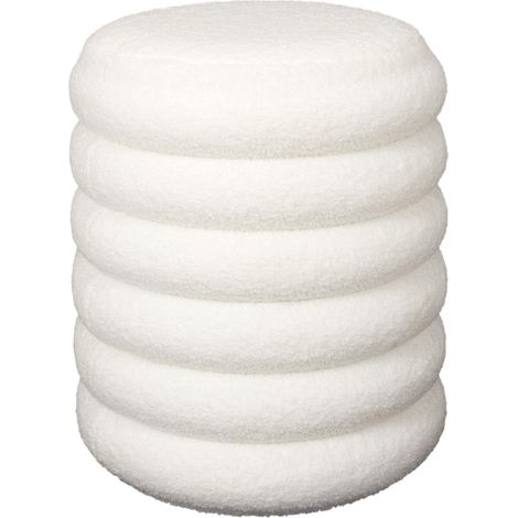 Pouf rangement bouclette 37x43,5x37 cm