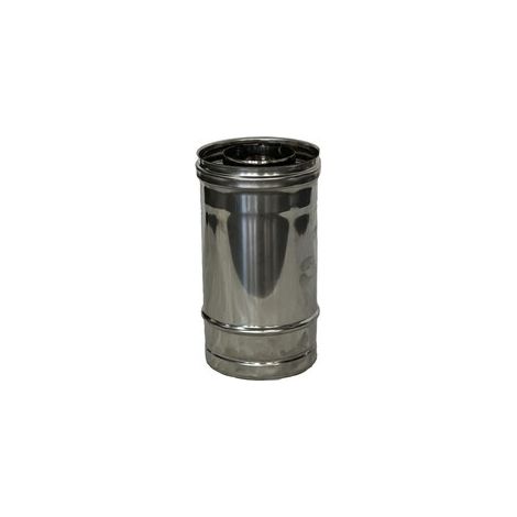 C TUBO INOX DOPPIA PARETE D 20/25 X 100 CM