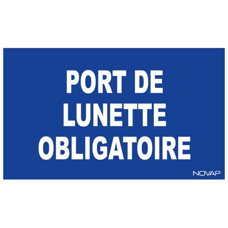 Panneau Port lunette obligatoire - Rigide 330x200mm - 4160467