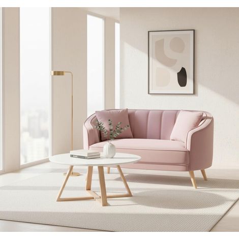 Mömax Sofa Hope Rosa Samt (1/5)