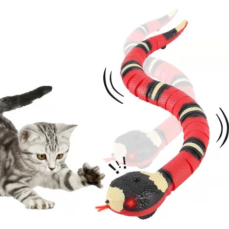1 Jouet serpent, capteur intelligent, rechargeable USB, détection obstacles, simulation réaliste, chats chiens intérieur (1/5)
