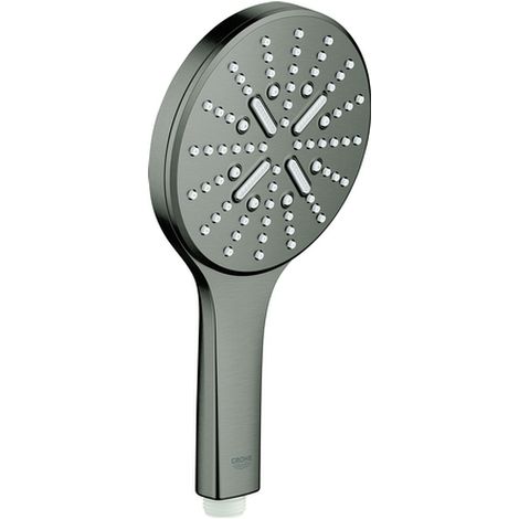 Grohe Rainshower SmartActive - Handbrause 130 9,5 l/min, 3 Strahlarten, Hard Graphite gebürstet 26574AL0 (1/2)