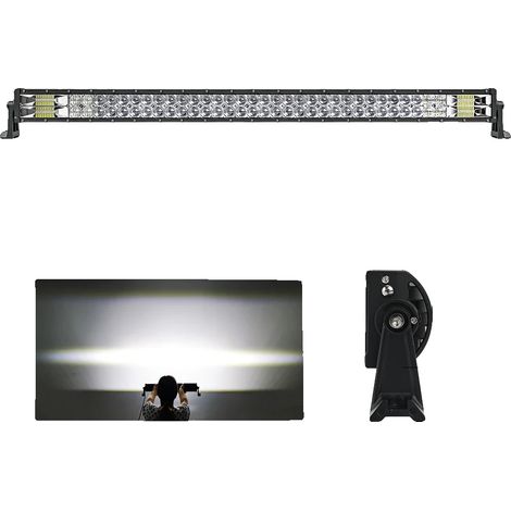 Barra de luces todoterreno, diseño de doble fila, alta potencia lumínica, 42 W inalámbrica directa (1/2)