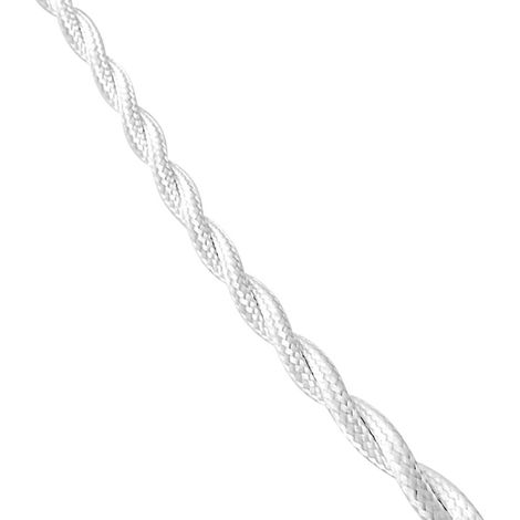 Cable textil trenzado 2x1,5 blanco (1/4)