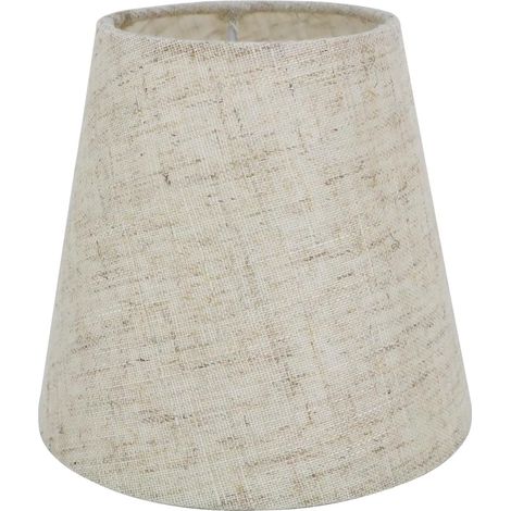 CCYKXA5.5" E14 Petit Abat-Jour Lustre Candal en Tissu Applique Murale Abat-jour de Table,Lin (1/5)
