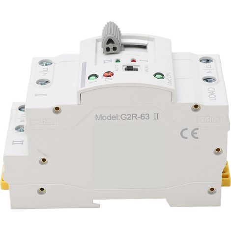 Interrupteur de transfert automatique double alimentation 2P 10A commutation milliseconde inverseur groupe électrogène 110VAC (1/5)