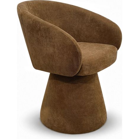 Fauteuil de table pivotant en velours, ALBA (1/4)