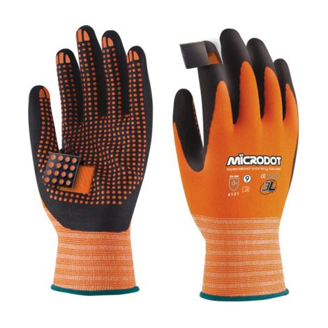 Guanto in nitrile con micropunti, grande, taglia 9, 3L (1/2)