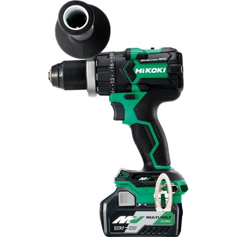 Hikoki – Perceuse visseuse 36V 2.5Ah – Moteur Brushless – Couple 155Nm – Capacité perçage bois 118mm – 2 batteries incluses (1/4)