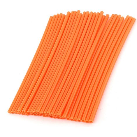 36-teiliger Motocross-Radspeichenschutz, Offroad-Felgenschutz, orangefarbenes Aufkleber-Set für Motorradschutz. (1/5)