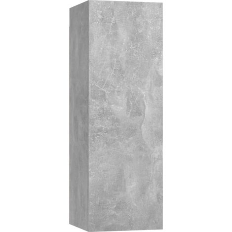 Etagère murale Gris béton 30,5x30x90 (1/5)