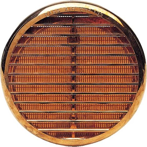 Rejilla redonda de ABS cobreado d175