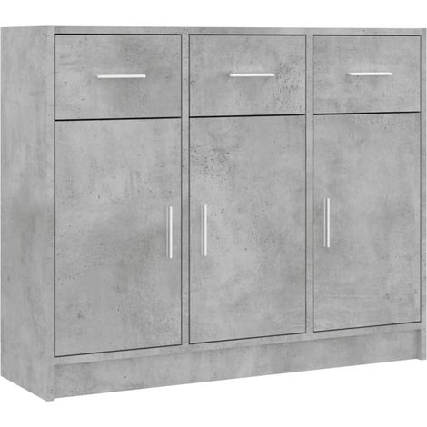Sideboard  Concrete grey  Engineered wood  Medium  Sideboard vidaXL (1/5)