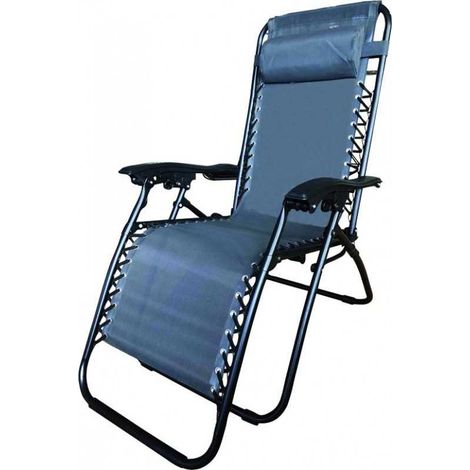 Silla de tumbona Vigor inclinable Antracita