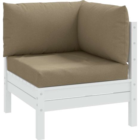 Cojines para sofá de palets 3 uds tela gris taupe melange