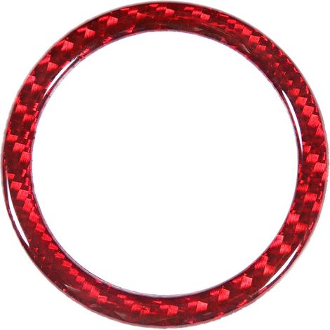Anneau Décoratif en Fibre de Carbone pour Bouton de Démarrage Moteur, Compatible Subaru BRZ (1/5)