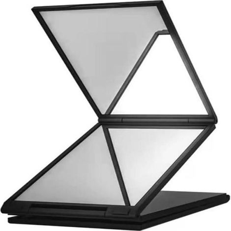 Miroir Pliable - 4 Panneaux - Pour Maquillage Et Coiffure - Table Top - 1 Pièce (1/5)