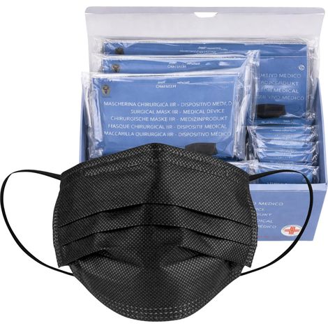 100 Masques Chirurgicaux Type IIR, EN 14683, BFE ≥98%, 3 Couches (1/5)