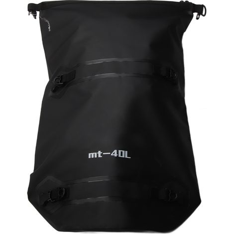 Sac de voyage moto étanche 40L noir, grande capacité, tissu résistant à l'usure, sac de sport sec avec 4 sangles à dégagement rapide. (1/5)