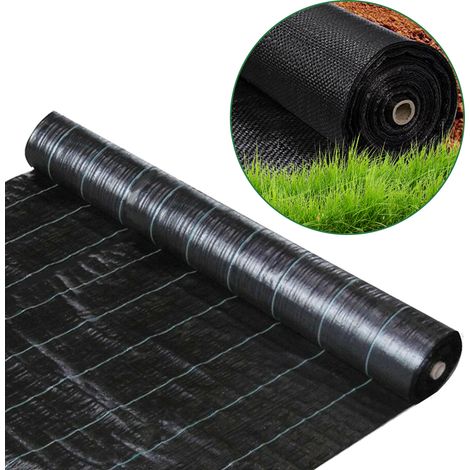 Wolketon 4x10m Tela antihierbas para plantas y flores – Ideal para uso exterior