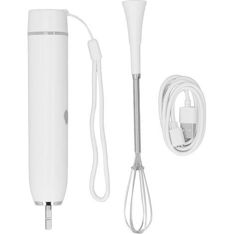 Batteur Électrique - Mélangeur À Oeufs - Pour Cuisine Domestique - Puissance 120 W - Tête Interchangeable - Blanc - 1 Pièce (1/5)