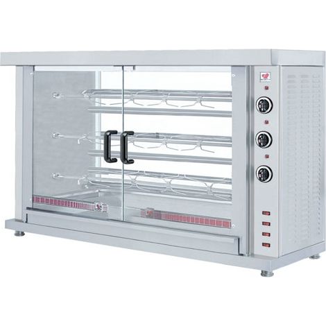 Rôtissoire Electrique Professionnelle - 3 Broches - Combisteel