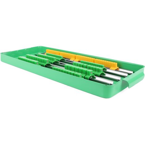 Plateau de rangement portable pour douilles, rail en aluminium, porte-douilles et embouts multifonctionnel avec poignée (1/5)