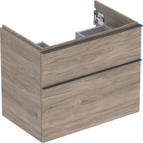Geberit iCon armoire basse pour lavabo, 2 tiroirs, 74x61,5x47,6