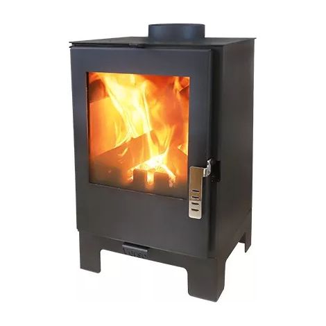 Estufa de leña Verso 2-5 kW, calefacción hogar eficiente, económica y ecológica