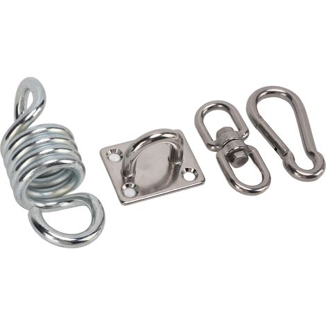Kit de suspension robuste en acier inoxydable pour balançoire, hamac et chaise, fixation plafond et porche (1/5)