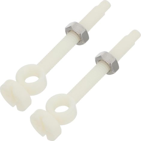 2 pièces d'arrêt de lavage pour robinets avec système protection des toilettes et passe-plats (1/5)