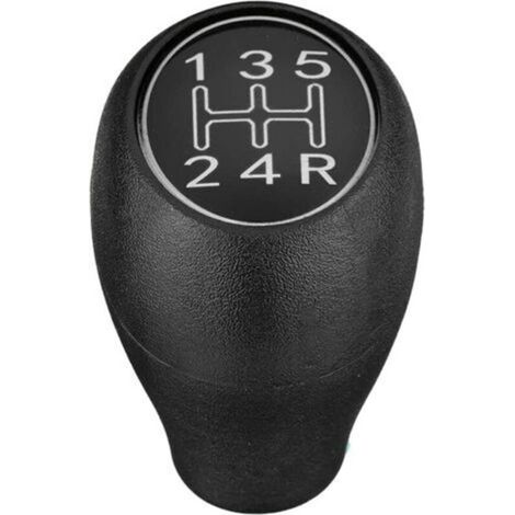 Pommeau de levier de vitesses à boîte manuelle 5 rapports pour voitures 504 505 309 205 argent ABS (1/4)