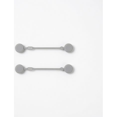 Lot de 2 attaches de cable magnetiques en silicone, modele court (1/5)