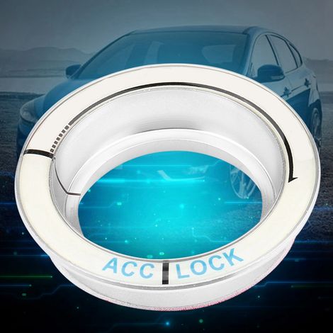 Anneau décoratif pour clé de contact Ford Focus avec finition lumineuse (argent) (1/5)