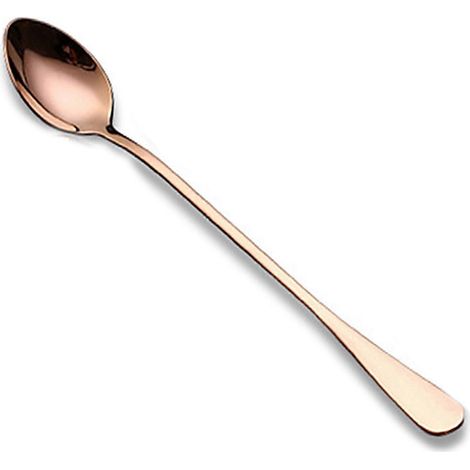 Cuillère à café en acier inoxydable de qualité alimentaire résistant à la corrosion, cuillère décorative pour la maison MCZ Or rose (1/5)