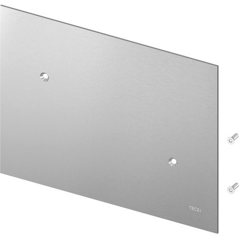 TECE Tecebox placca cieca cassetta 8 cm con viti acciaio spazzolato codice prod: 9240992 (1/2)