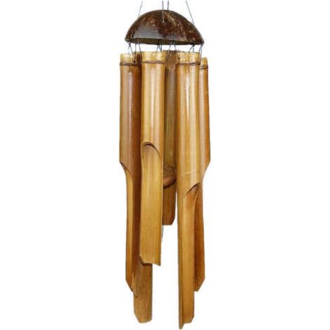 Campanelli a vento in bambù, suono piacevole, decorativi per il giardino e il balcone.