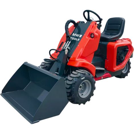 Mini chargeuse compacte 3 roues 480 kg - Moteur essence 15 CV - Transmission hydrostatique - Avec siège MW Tools MLDZ350W