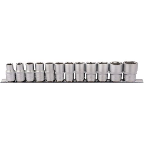 Draper 12-Piece 1/2" Square Drive Socket Set on Metal Rail (Model 16402) (1/5)